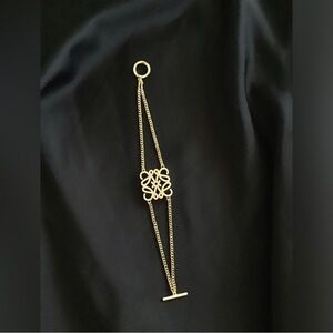 Loewe Gold Bracelet with Chain Design